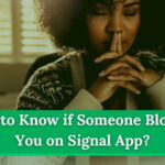 know someone blocked you Signal